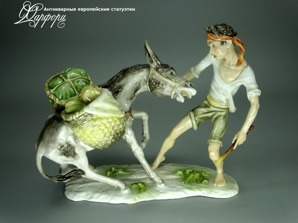 Купить фарфоровые статуэтки Alka Kunst, Упрямый ослик, Германия